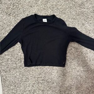 Aritzia Homestretch Black Long Sleeve Top